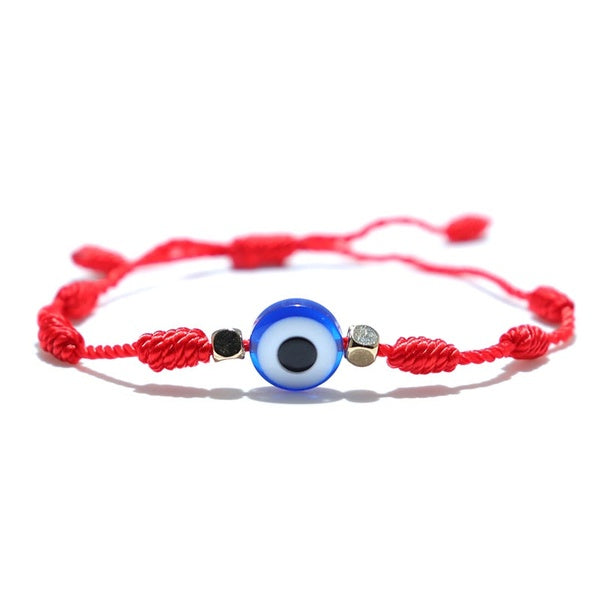 Simple Hand Braided Red String Knot Bracelet Charms Evil Eye Lucky Turkish Braclets For Men Women Armband Gift Jewelry
