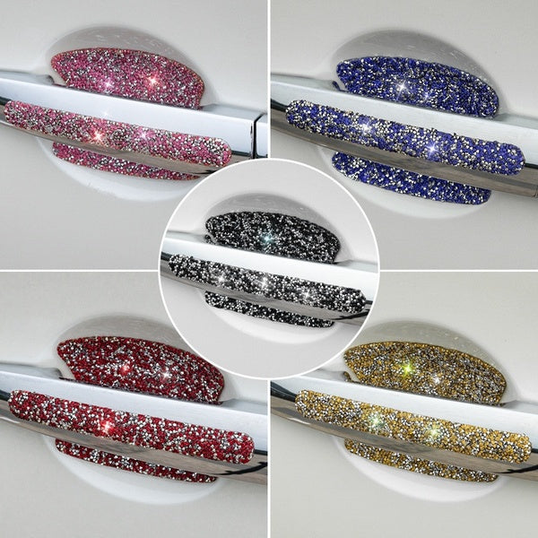 2-8PCS Car Bling Sticker Car Door Handle Anti Scratch Protector, Crystal Glitter Door Handle Door Bowl Stickers and Decals