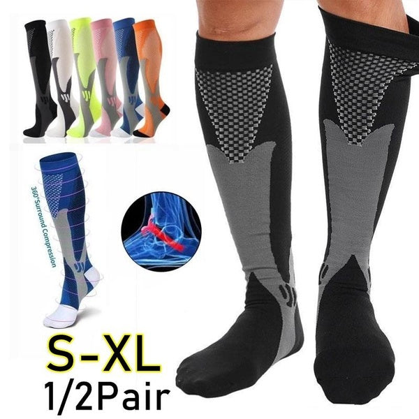 Men's and Women's Sports Socks, Compression Socks Below The Knee, Outdoor Sports Socks, Outdoor Bicycles, 1-2 Pairs