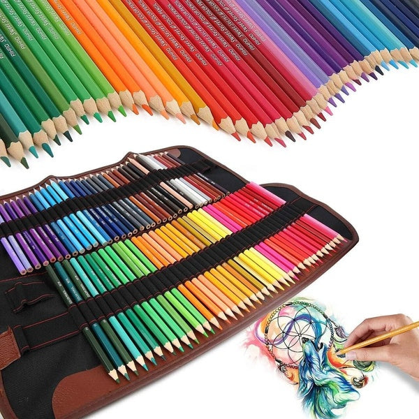 New 36-48-72 Colored Pencils Premium Art Drawing Painting Water Artist Pencils Soft Core Lead Set & Case Writing Sketching Stationery