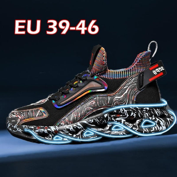 Fashion Hot Sale High Quality Mid-Top Sneakers for Men Blade Sole Basketball Shoes Comfortable Lace-Up Socks Sneakers Basket Homme