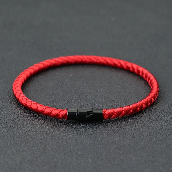 Grade A Quille Corde Bracelet Hommes Femme Chanceux Fil Rouge Braclet Attirer Mirco Magentic Couple Braslet Richesse Prospérité Brazalete