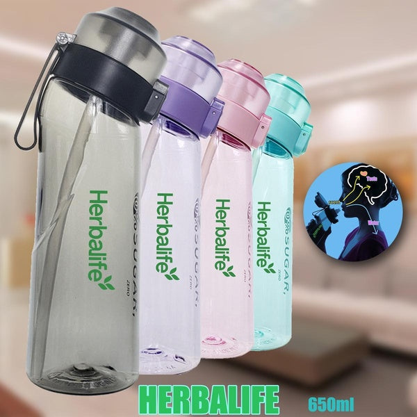 NOUVELLE bouteille d'eau de sport HEBALIFE parfumée à l'air tasse d'eau bouteille d'eau pour le fitness en plein air tasse d'eau de mode avec dosette