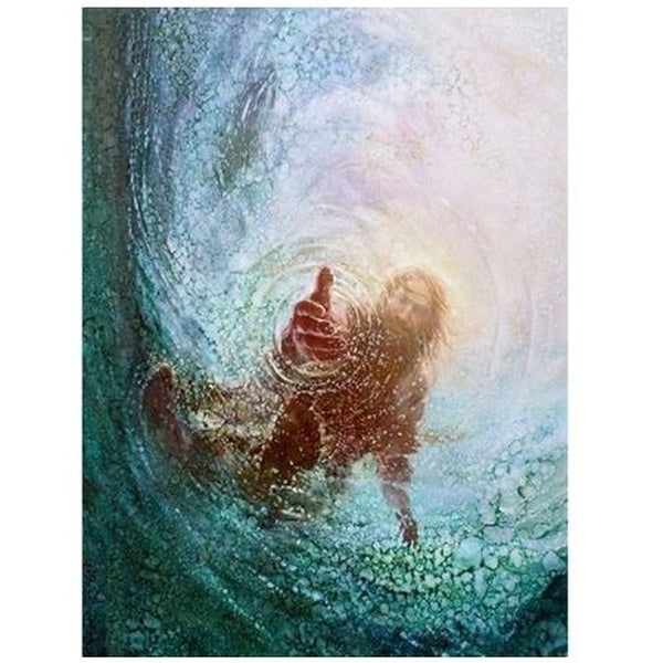 YI BRIGHT 5D DIY Diamond Painting Accessories Full -Round Running Religion Jesus Rhinestones Mosaic Gift Home Decoration Matron Inn