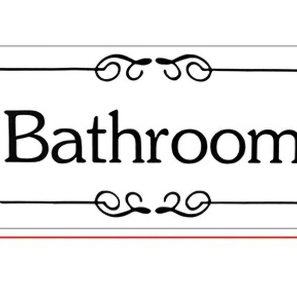 Letter Bathroom Wall Sticker Paper Decals Bathroom Washroom Apartment Decoration