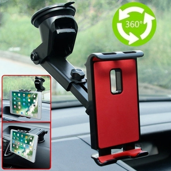 Car Tablet Phone Holder Adjustable ipad Mount Automotive Suction Bracket Fit for 4-11 inch Tablet and Phone GPS Mount