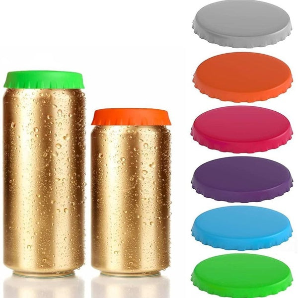 1 pièces couvercle de canette de boisson bouchon d'étanchéité anti-fuite couvercle de couvercle de Soda couvre protecteur de canette en Silicone couv