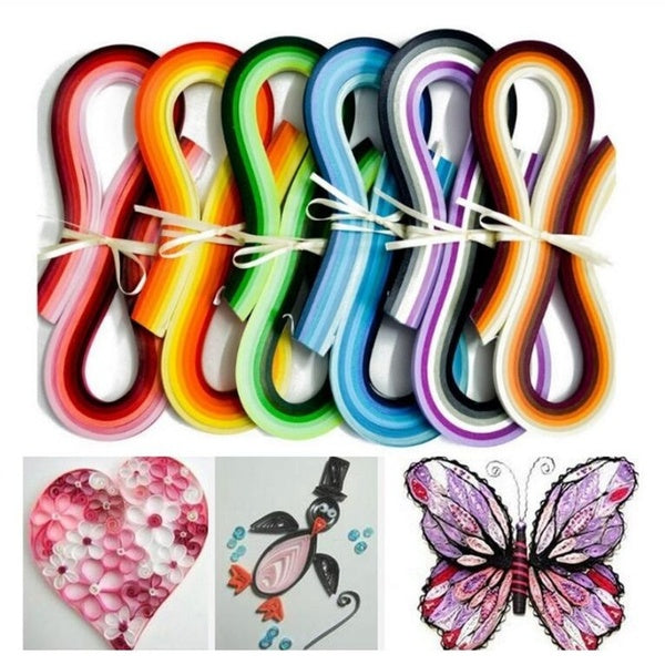 3-6 sacs papier Quilling papier outils bricolage décoration soulagement de la pression cadeau Origami main artisanat papier pour décor de fête de mar