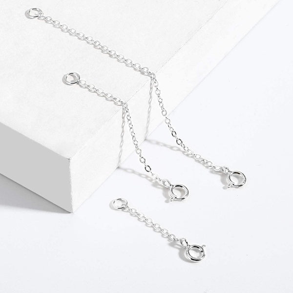 Necklace Extender Sterling Silver, Sterling Silver Necklace Extender, Necklace Extension Dainty 925 Sterling Silver Necklace Choker Bracelet Anklet N