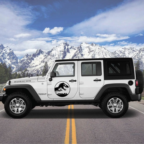 Dinosaur Animals Stickers Cool Decor Vinyl Decoration Racing Car Accessories SUV Truck Vehicle Decal Sticker For Jeep Wrangler