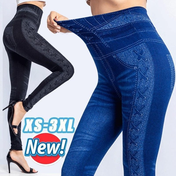 Hot Fashion High Waist Pants Women Skinny Leggings Denim pants Jean Casual Women Elastic Pants Skinny Jeans