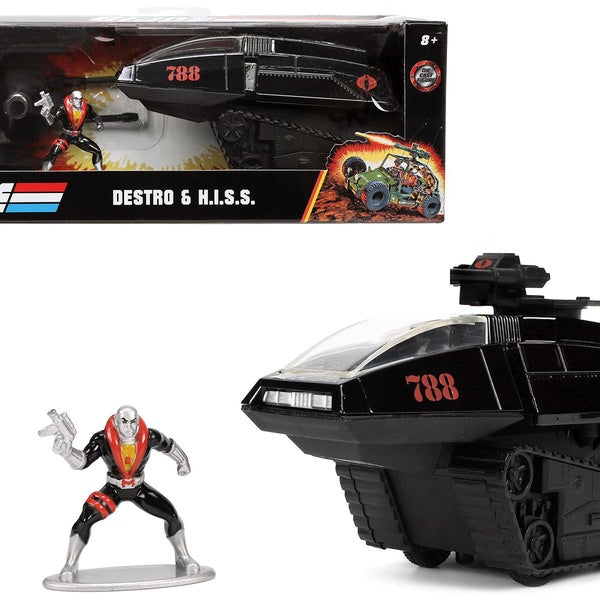 H. I.S. S. Tank #788 with Turret and Destro Diecast Figure "G. I. Joe" "Hollywood Rides" Series 1-32 Diecast Model Car by Jada