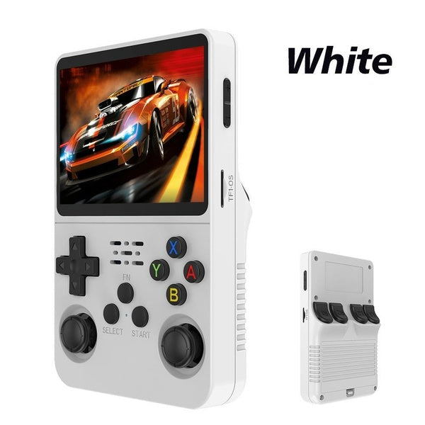 Console de jeux vidéo portable rétro Pocket Player Games 128G couleur blanche R36S système Linux PSP Playstation