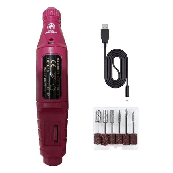 NAIL HONG CHUAN Nail Drill Machine Electric Portable Nail File Rechargeable Nail Sander for Gel Nails Polishing For Home Manicure Salon