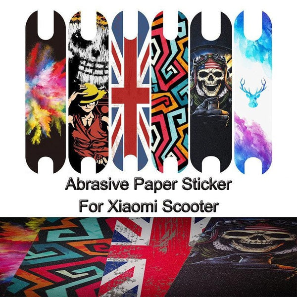 DIY Abrasive Paper Sticker For Xiaomi M365-S1 Scooter Decoration Accessories Sand Paper Forsted Non-skid PVC Waterproof Sticker Waterproo Stylish Ele