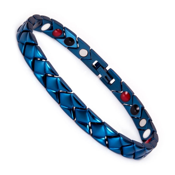 Arrow Stainless Steel Bracelets Women Blue Magnetic Benefits Germanium Health Energy Bracelet