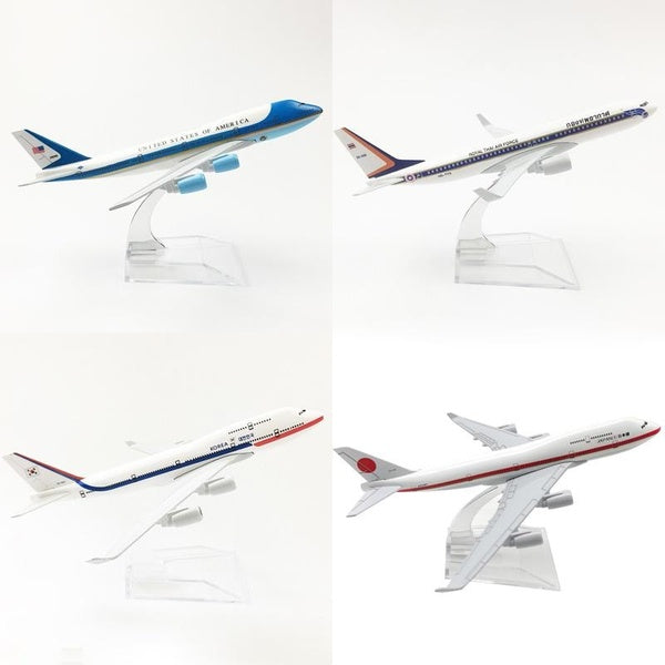 1:400 Scale 16cm Aircraft Model Alloy Airplane Airbus Boeing B747 Presidential Plane Air Force One for Gift Collection Home Office Decoration