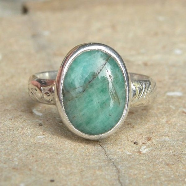 Exquis Turquoise Bague de Fiançailles Bande de Mariage Charmant Bijoux Casual Accessoire Cadeau d'Anniversaire de Noël Anneaux de Mariée pour les Fem
