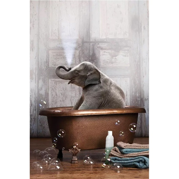 DIY 5D Animal Elephant Diamond Painting Full Drill with Number Kits Home and Kitchen Fashion Crystal Rhinestone Cross Stitch Embroidery Paintings Can