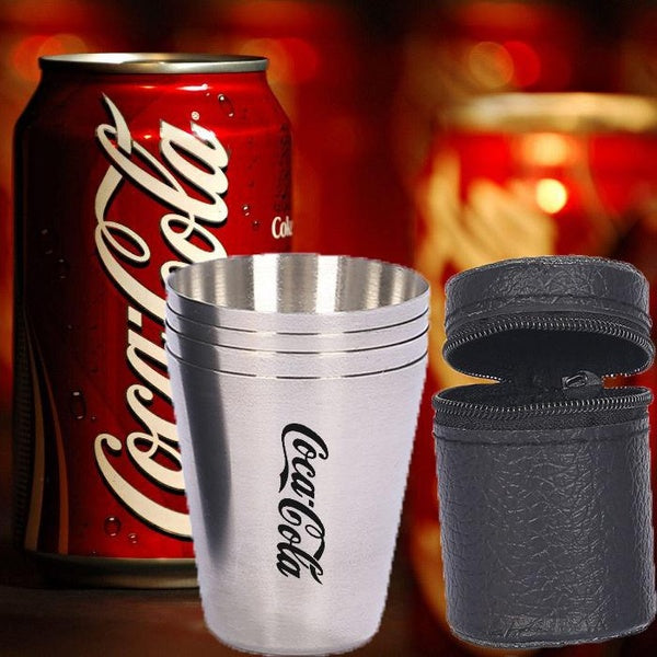 Mini Stainless Steel Cup Set Mug Drinking Coffee Beer Travel Camping- Ideal for camping,holiday,picnic,party