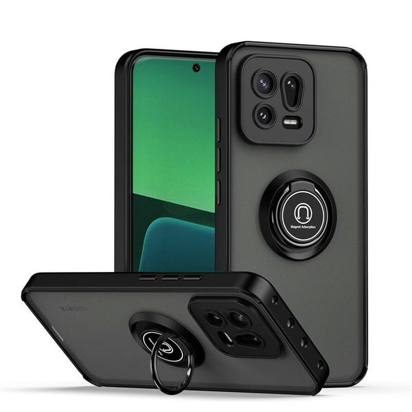 Pour Xiaomi 13 12 11Pro étui de luxe magnétique anneau en métal support armure étui de téléphone couverture arrière K50 Gaming Redmi Note 11