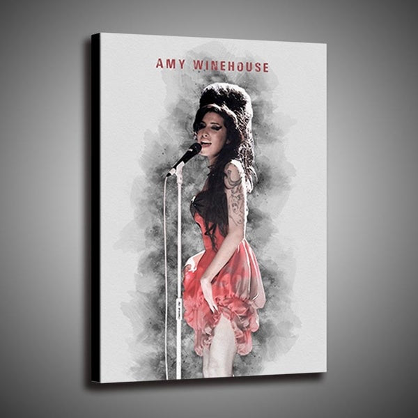 1 P décoration murale impression sur toile Art affiche créative décoration de la maison peinture AMY WINEHOUSE
