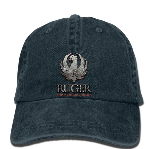 Hip hop Baseball caps RUGER SCHUSSWAFFEN METALL hut Männer STURM RUGER CO Amerikanischen Grau meliert Schusswaffen geschenk USA