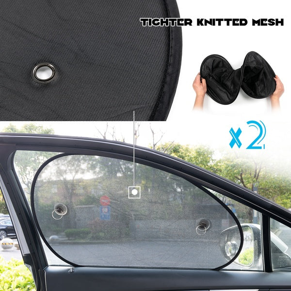 Car Windshield Sunshade Sun Protection Visor Window Curtains Auto Sun Shade Mesh Cover Parasol Side Windows Protector for Travel