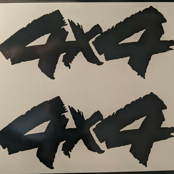 2 4X4 Vinyl Decal Stickers for Truck, SUV, or ATV