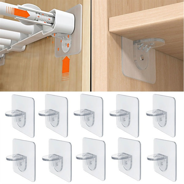 Punch Free Shelf Support Peg Strong Partition Holders Pin for Closet Brackets Clapboard Layer Book Shelves 5-10-20-50PCS