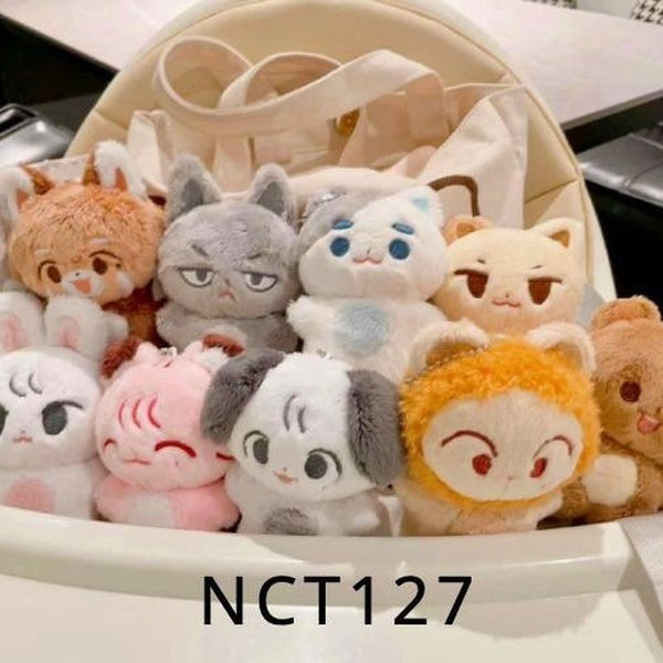 Kpop NCT127 Special Cotton Plush Doll Keychain Pendant Dolls Kim ZungWoo DoYoung TaeYong HaEchan Mark JaeHyun