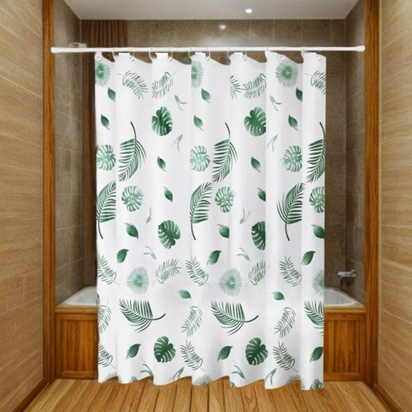 Thickened Waterproof PEVA shower curtain, Modern Geometric Printed Pattern, Reinforced Grommets Easy Installation, Odorless Mildew-Resistant Machine