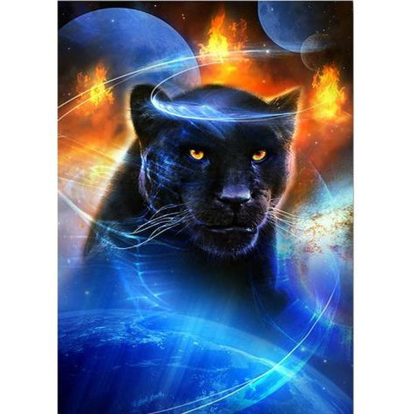 Hot Sale Diamond Painting Universe Panther Full Square-Round Diamond Embroidery Pictures Of Rhinestones Diamond Mosaic Dropship