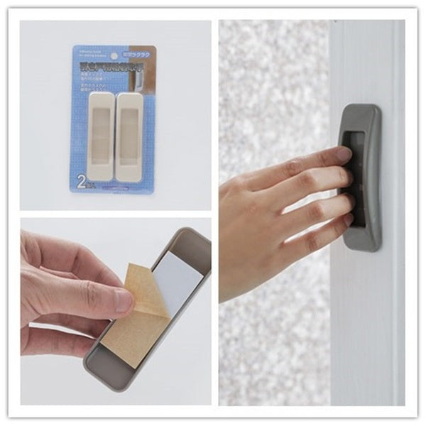 Home Multipurpose Safe and Non-toxic Simple Paste Wardrobe Door Cabinet Window Safety Firm Door Handle Furniture