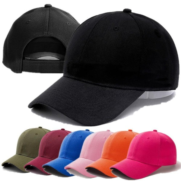 21 Colors Plain Baseball Cap Adjustable Ponytail Hat for Women Men Street Hip Hop Snapback Hats Outdoor Cotton Caps