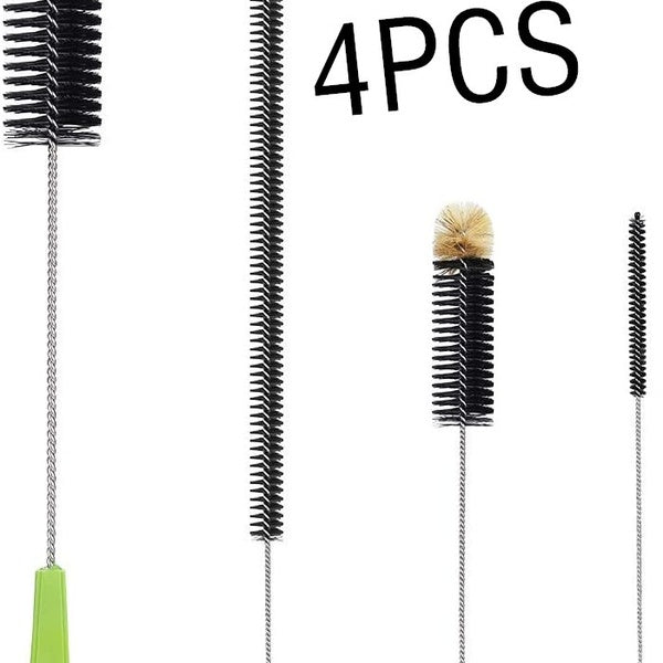 4PCS Bottle Cleaning Brush Set Long Handle Water Straw Cleaning Kitchen Wire Scrub Set