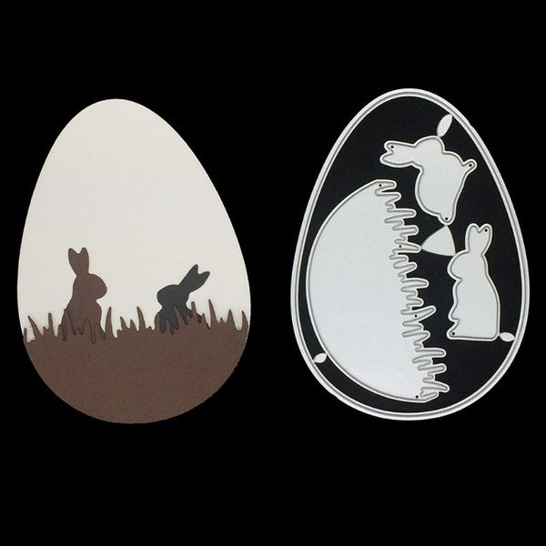 New Dies Easter Bunny Metal Cutting Dies Stencil Scrapbooking DIY Album Stamp Paper Card Embossing Decor Craft
