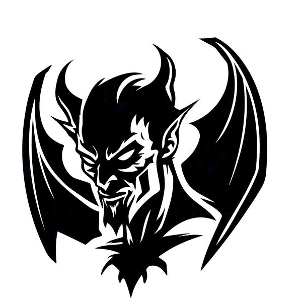 2pcs, Devil Night Reflective Wall Home Decoration Stickers Vinyl Decal Car Stickers