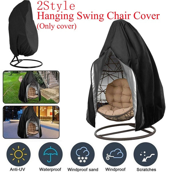 Hanging Swing Egg Chair Cover With Zipper-No Zipper Garden Patio Outdoor Rain Waterproof