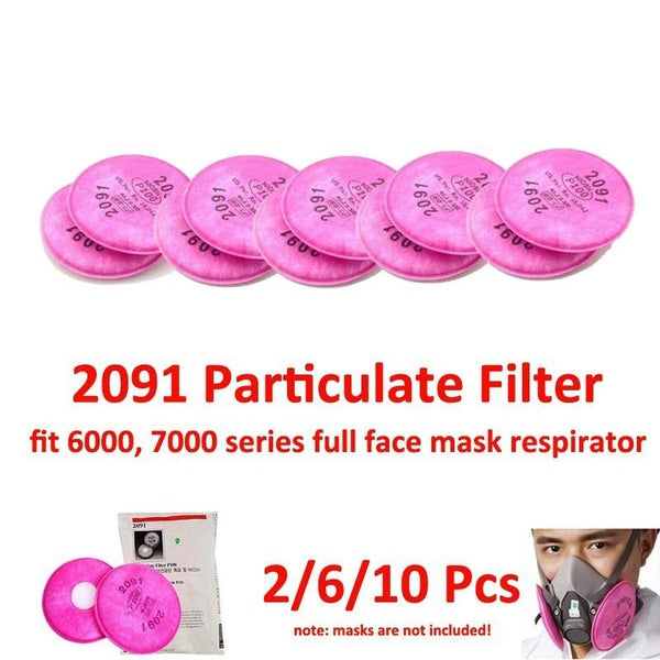 2-6-10 pièces 2091 filtre à particules P100 pour respirateurs'série 6000 7000 coton anti-poussière