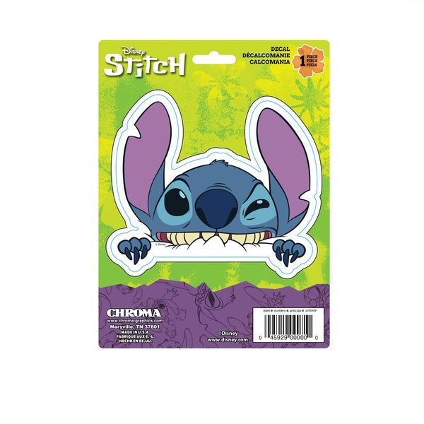Stitch Peeking 6"x8" Car Window Decal