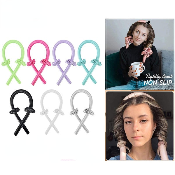 Heatless Hair Curlers Curling Iron Headband Lazy Curler Silk Heatless Curling Wand Make Curly Hair Styling Tool boucleur