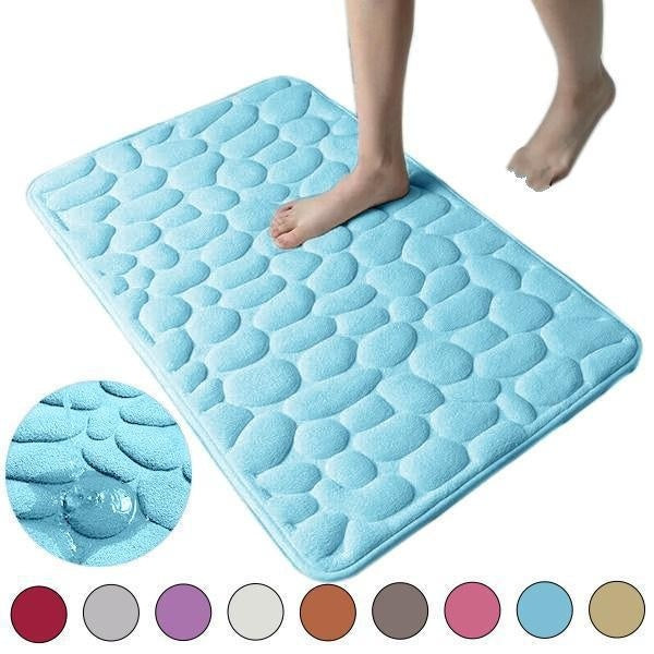 Bath Mat for Bathroom Rug Non Slip Memory Foam Soft and Comfortable Bath Carpet Water Absorbent Bathmat Machine Washable Dry Bath Mats for Bathtub an