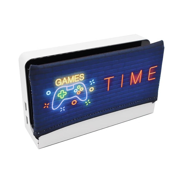 Housse de protection pour Dock pour Nintendo Switch, en Polyester OLED, manchon de chaussette, Protection d'écran anti-rayures