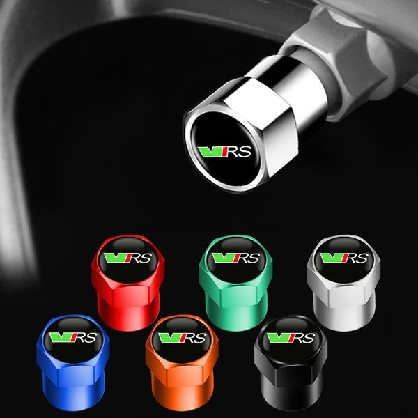 4pcs New Metal Wheel Tire Valve Caps For skoda octavia fabia rapid yeti Kodiaq superb octavia a 5 a 7 2 Car styling