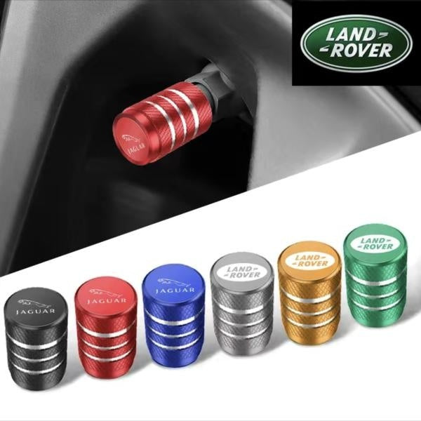 Car Tire Wheel Valve Stem Cap Rim Tyre Cover For Land Rover Range Rover Sport Evoque L322 Vogue Auto Styling Decoration For Jaguar F-PACE F-TYPE E-PA