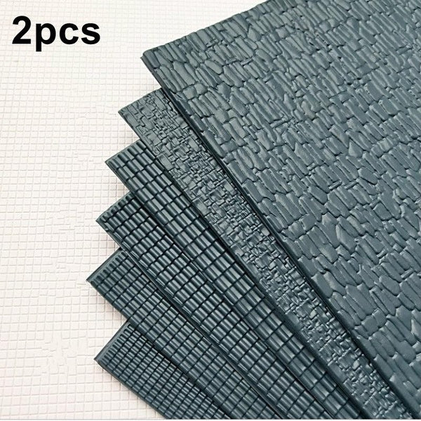 3D DIY Model Building 210X300mm PVC Sheet Tile Roofs HO N Scale Architecture Layout Material Kit