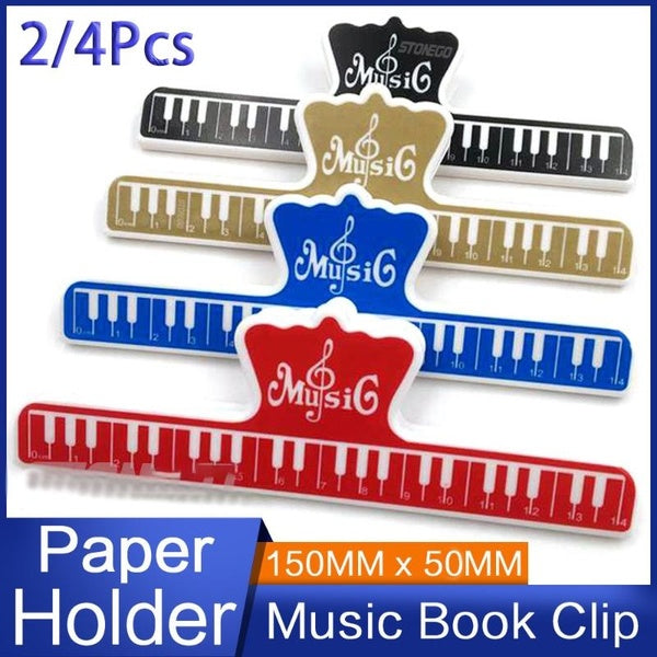 2-4Pcs NEW Universal Piano Sheet Music Clip Book Paper Holder For Guitar Violin Musical Instrument Accessories Matron Inn