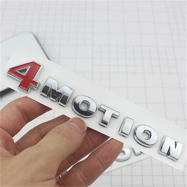 4MOTION Lettre Autocollants De Voiture Emblème Decal