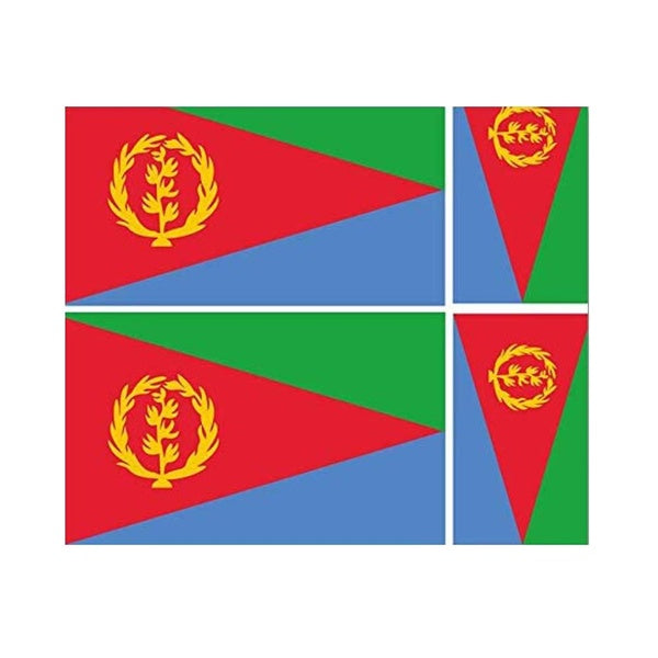 Eritrean Flag Funny Vinyl Sticker Decal for Car Truck Window Bumper